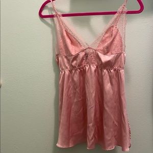 Victoria’s Secret lace and satin babydoll cami